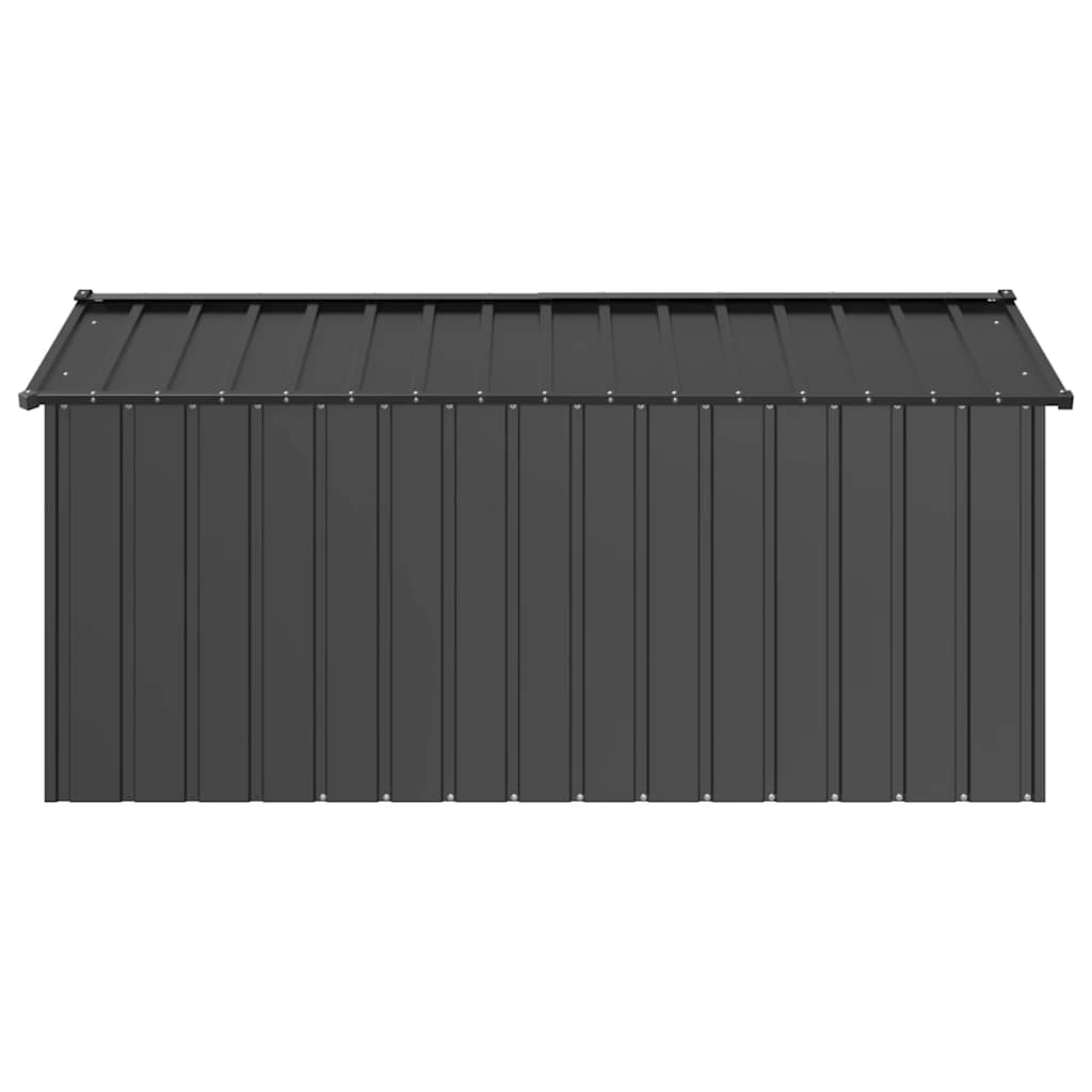 vidaXL Dog House with Roof 114x202x101 cm Galvanised Steel