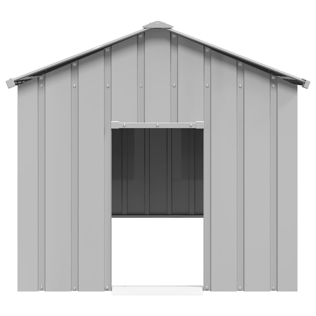 vidaXL Dog House with Roof 114x202x101 cm Galvanised Steel