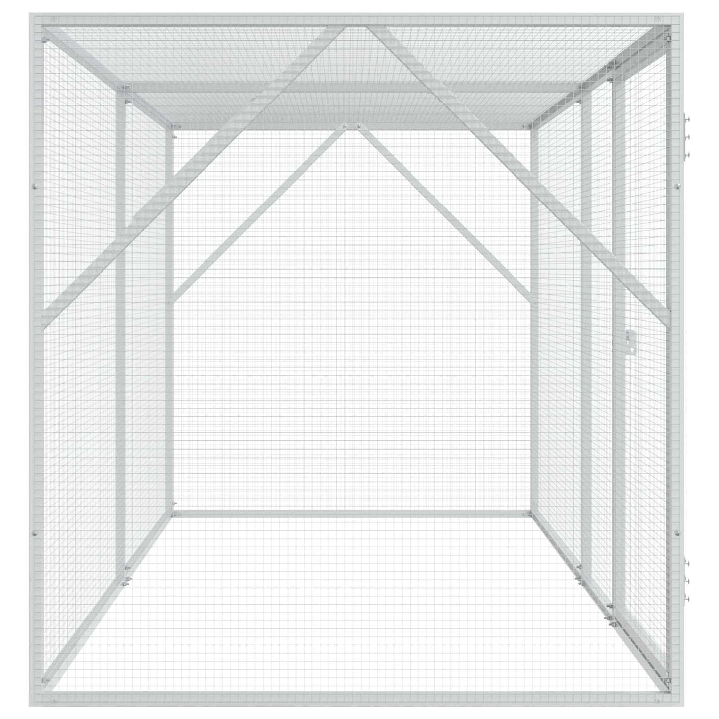 Bird Cage Anthracite 208 x 102 x 108 cm Galvanised Steel
