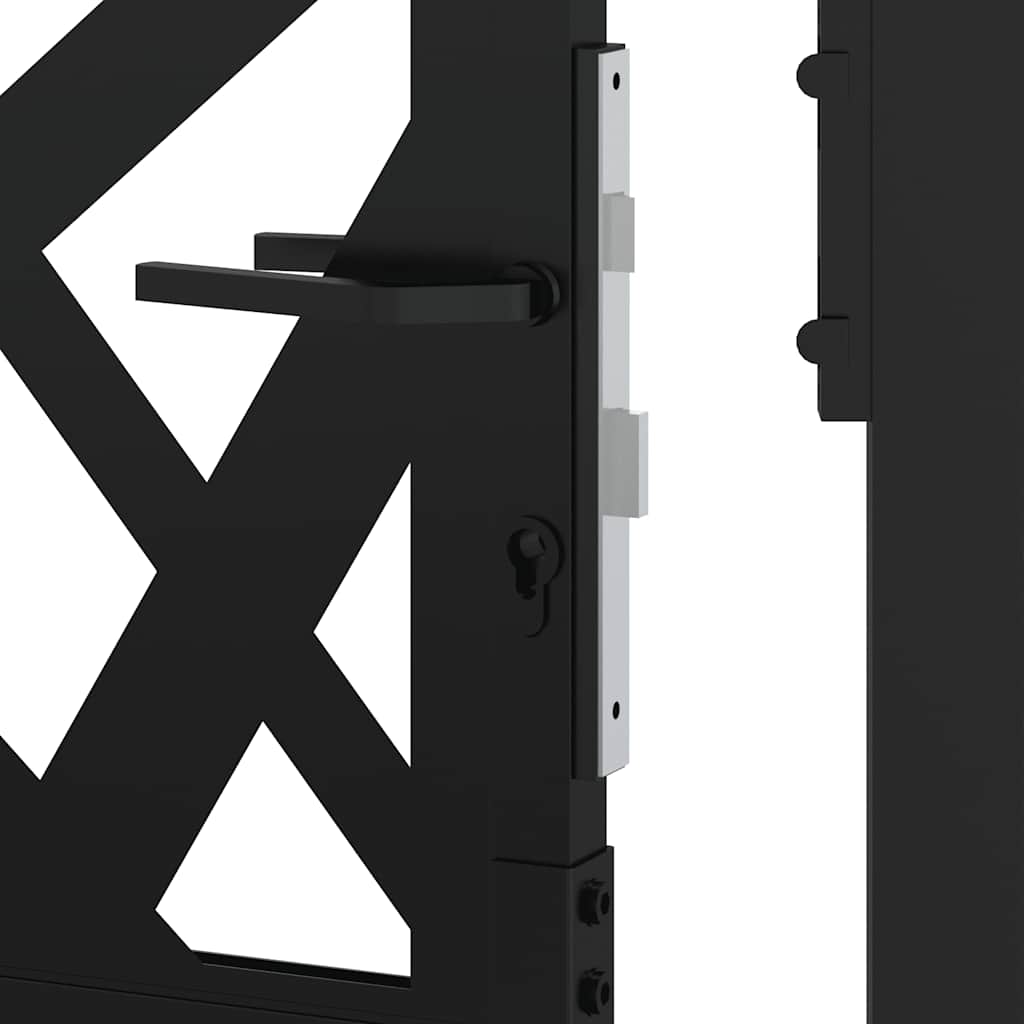 Garden Gate Black 100x150 cm Steel Light Design