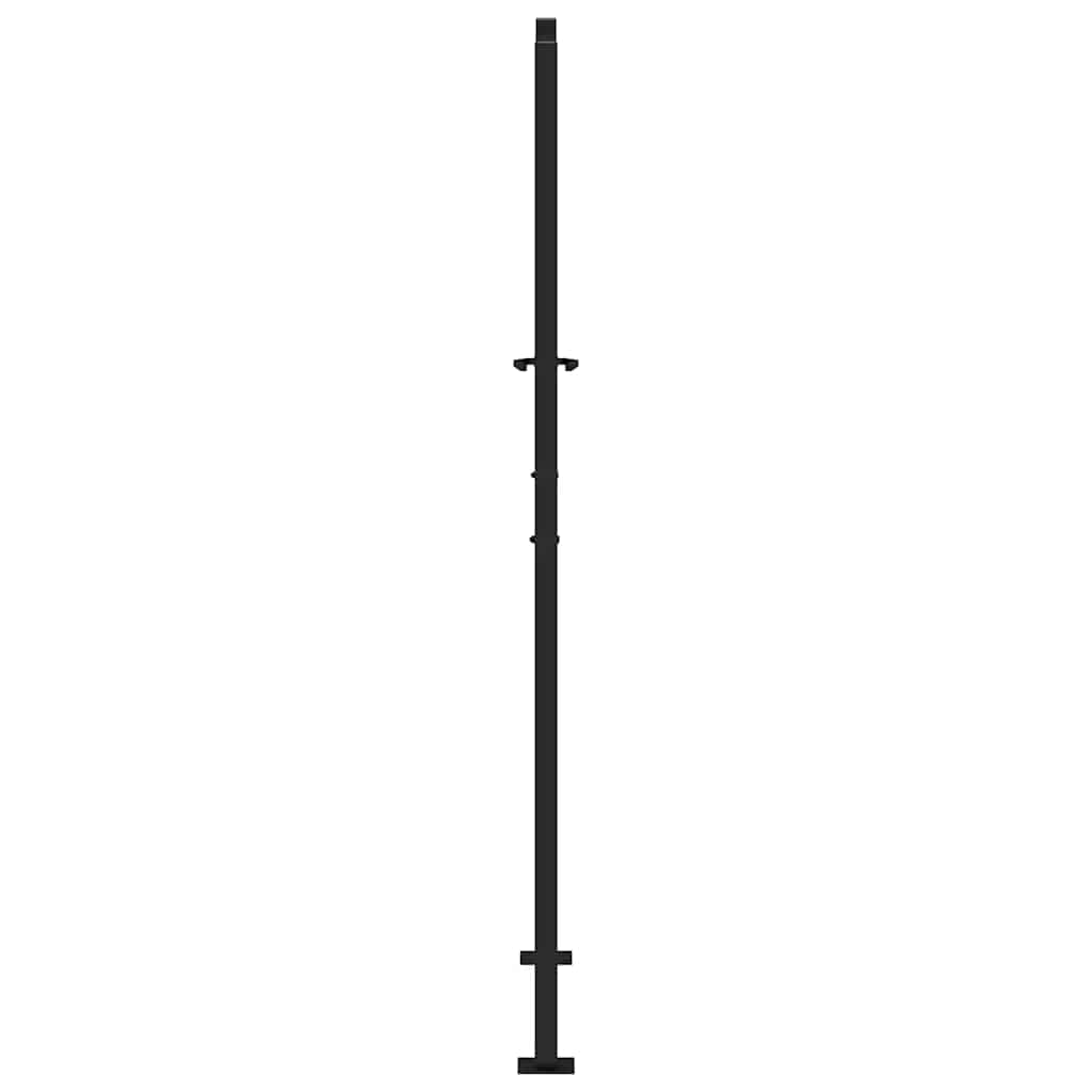 Garden Gate Black 100x175 cm Steel Light Design