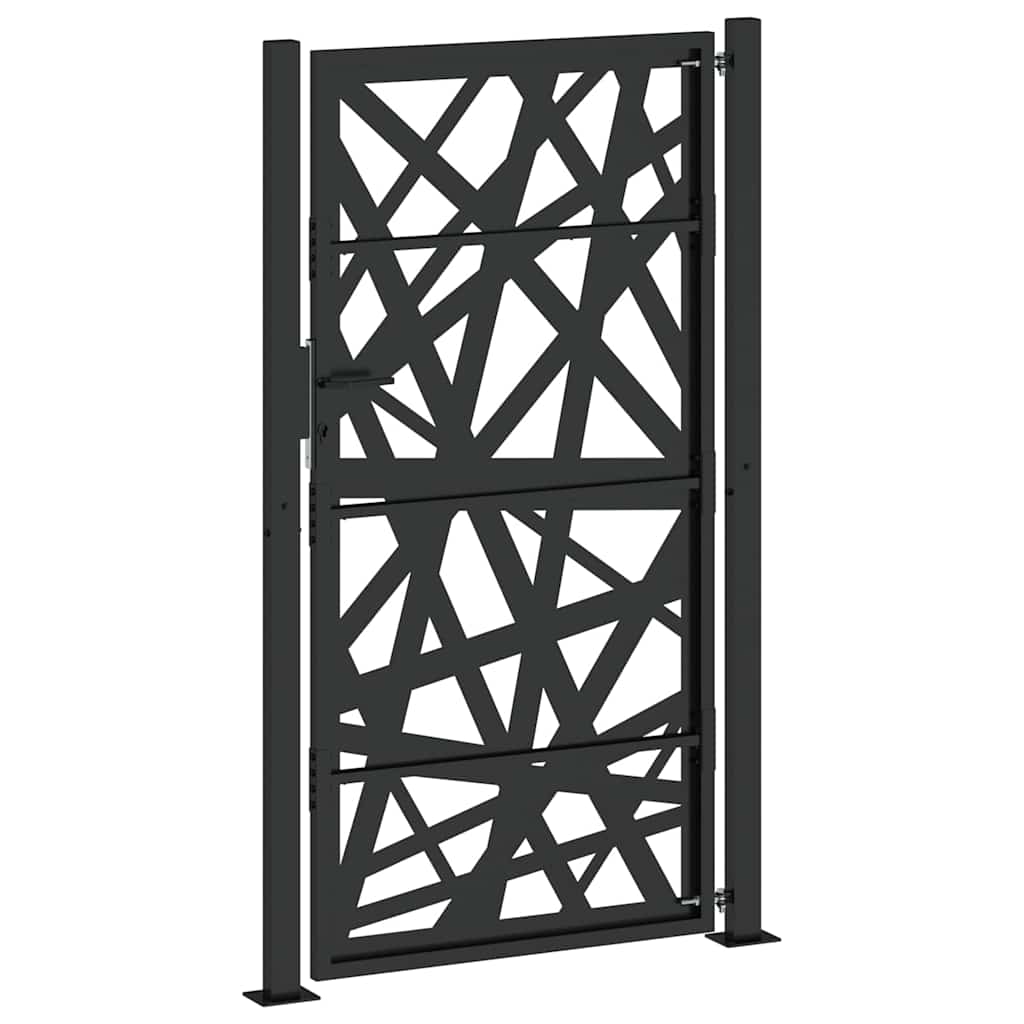 Garden Gate Black 100x175 cm Steel Light Design