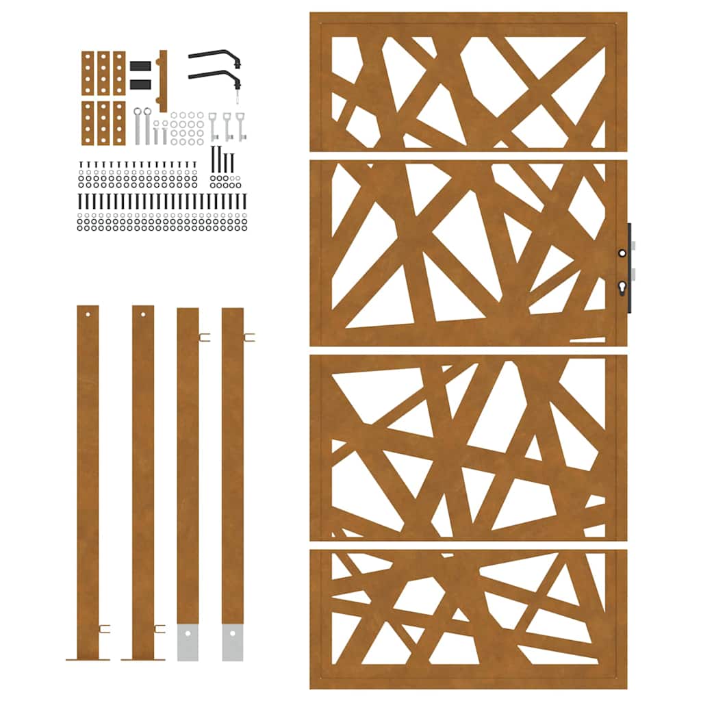 Garden Gate 100x200 cm Weathering Steel Light Design