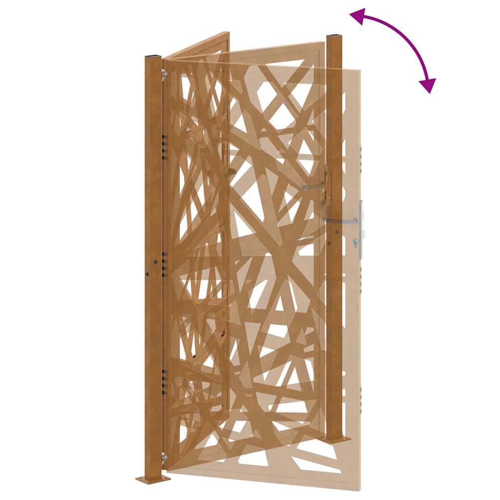 Garden Gate 100x200 cm Weathering Steel Light Design