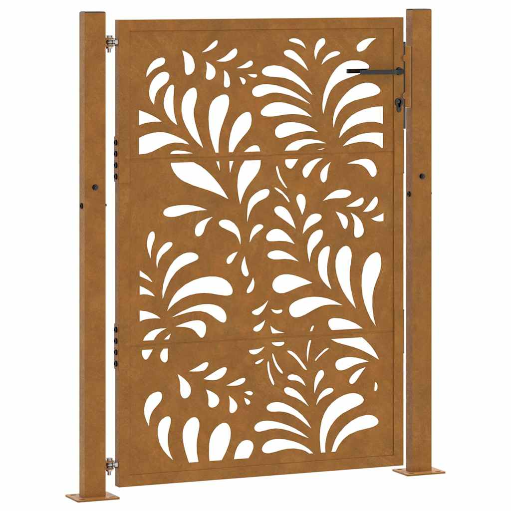 Garden Gate 100x125 cm Weathering Steel Wave Design
