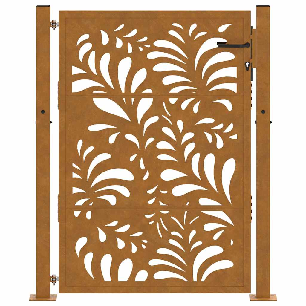 Garden Gate 100x150 cm Weathering Steel Wave Design