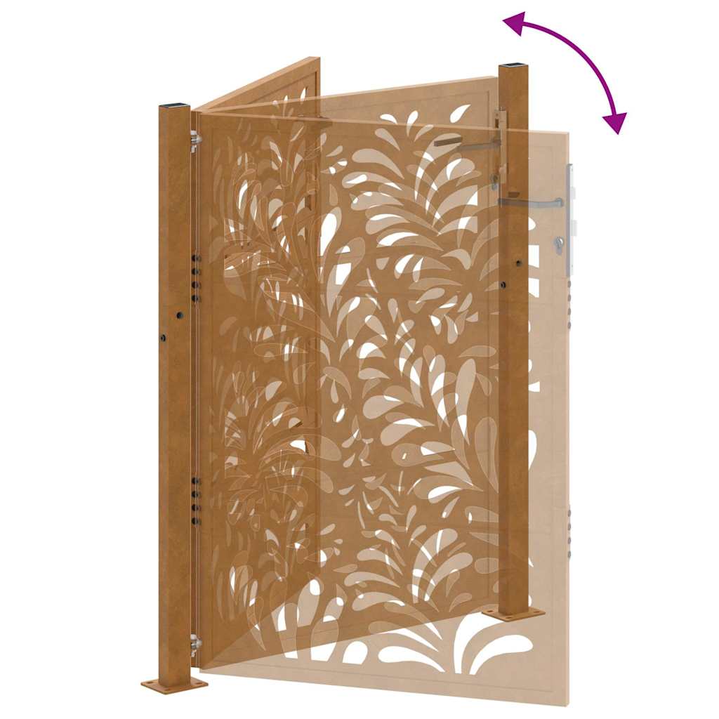 Garden Gate 100x150 cm Weathering Steel Wave Design