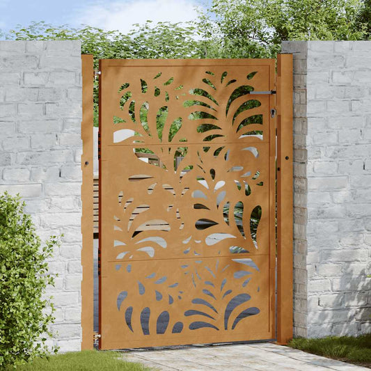 Garden Gate 100x150 cm Weathering Steel Wave Design