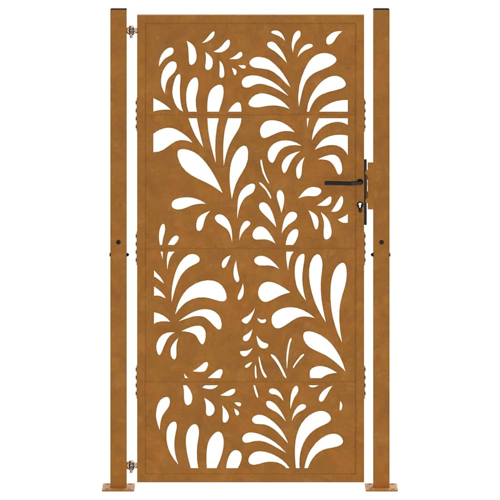 Garden Gate 100x175 cm Weathering Steel Wave Design