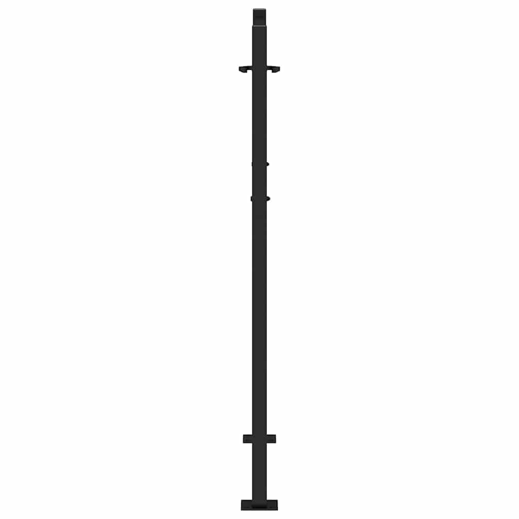 Garden Gate Black 100x125 cm Steel Trace Design