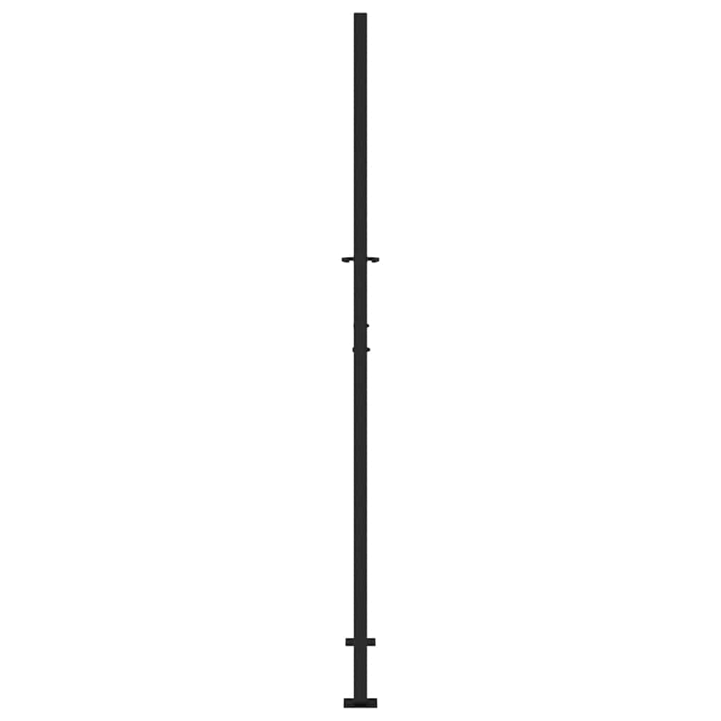 Garden Gate Black 100x200 cm Steel Trace Design