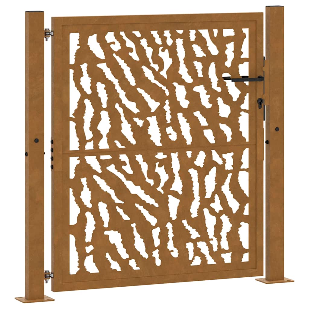 Garden Gate 100x100 cm Weathering Steel Trace Design