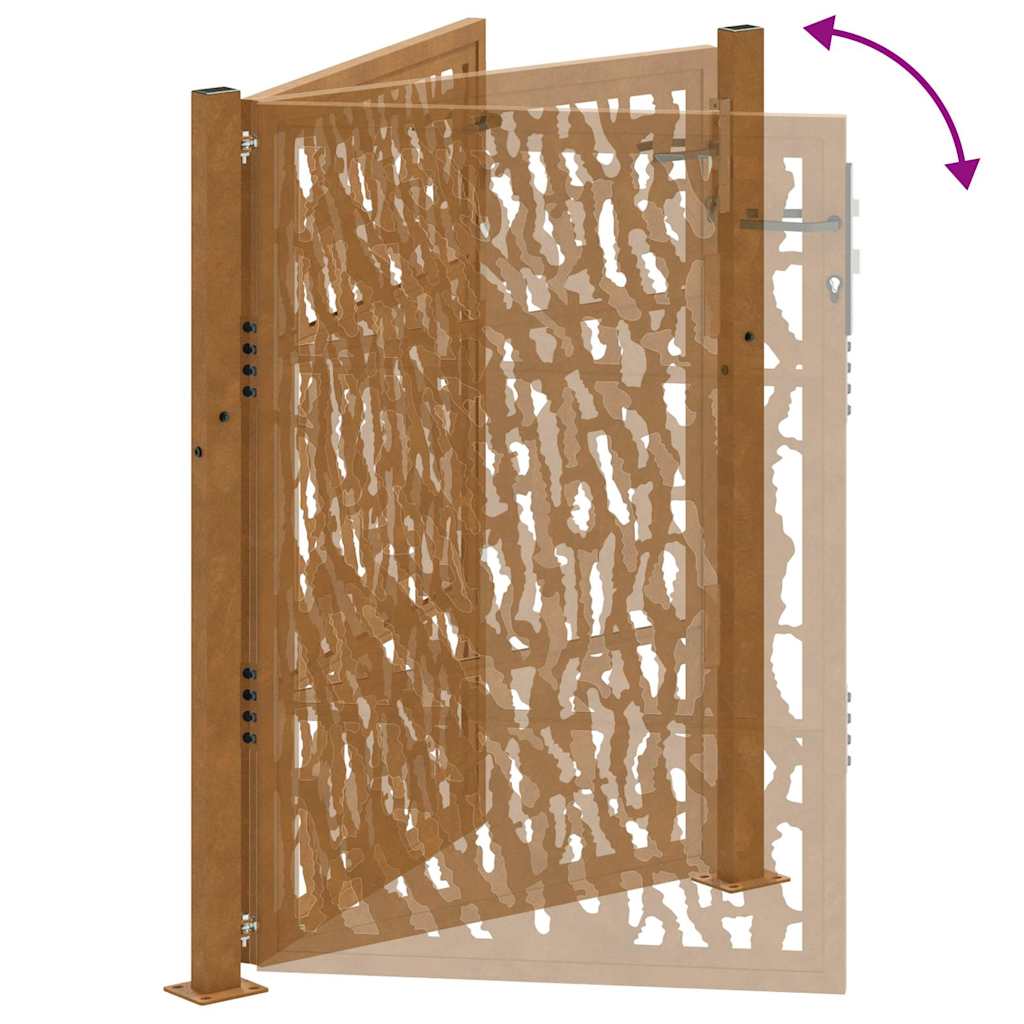 Garden Gate 100x125 cm Weathering Steel Trace Design