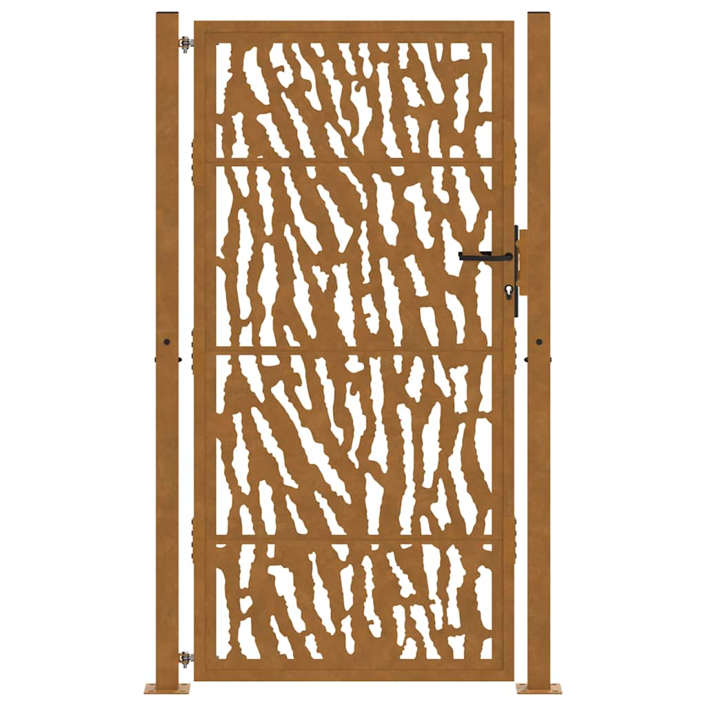 Garden Gate 100x200 cm Weathering Steel Trace Design