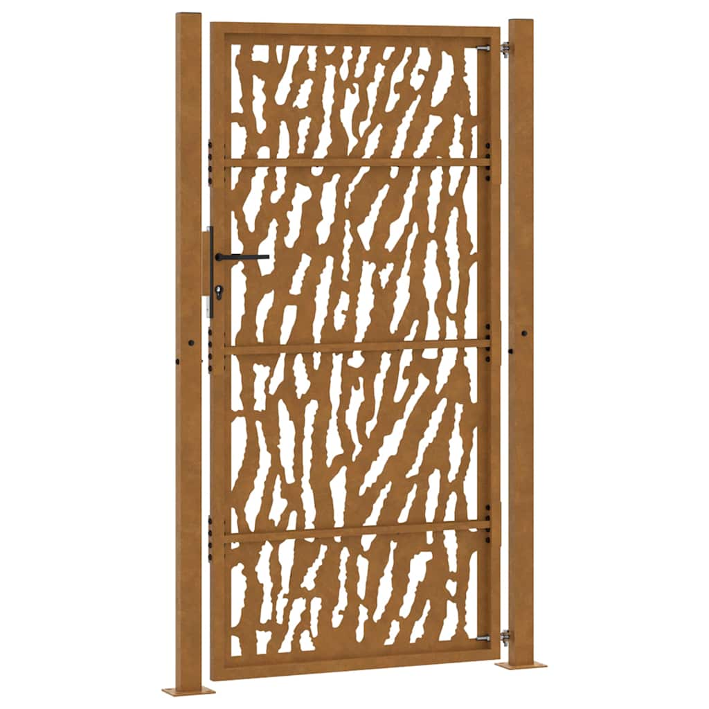 Garden Gate 100x200 cm Weathering Steel Trace Design