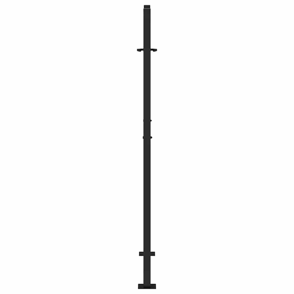 Garden Gate Black 100x150 cm Steel Flame Design