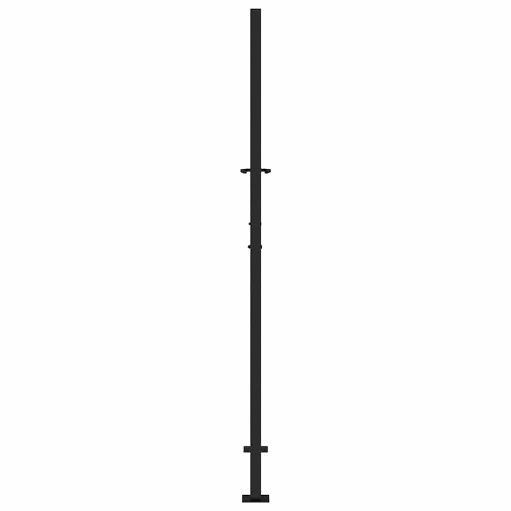 Garden Gate Black 100x175 cm Steel Flame Design
