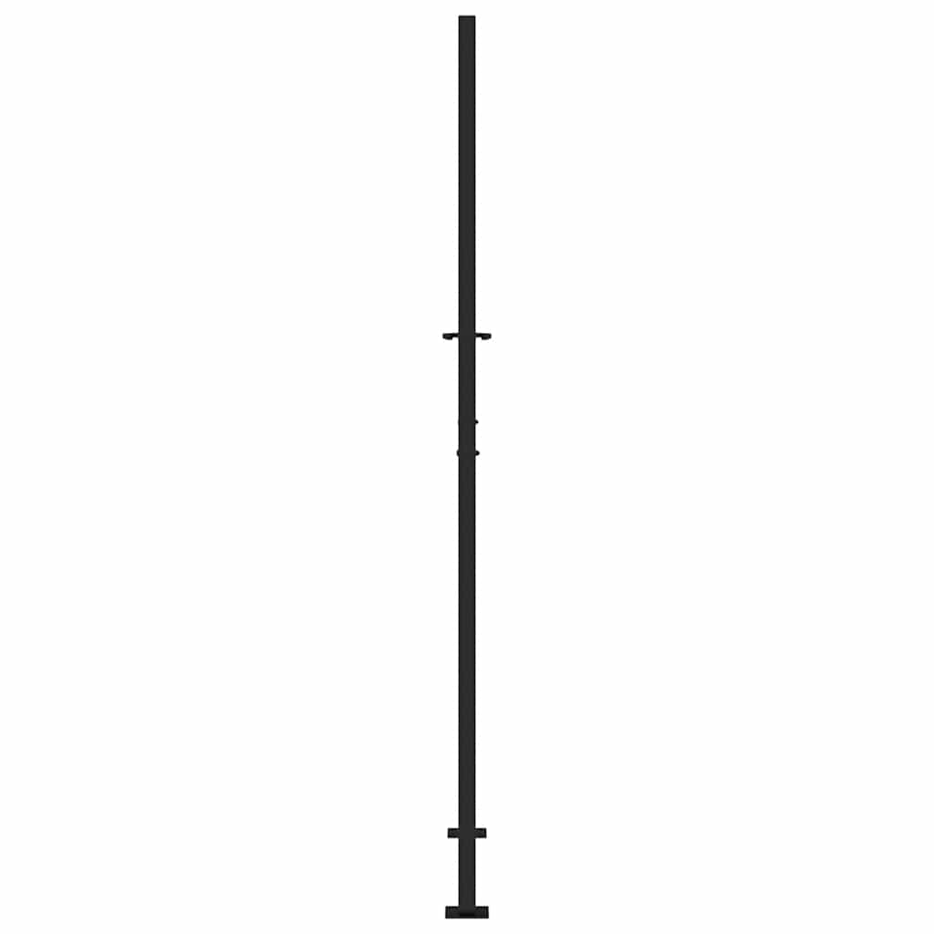 Garden Gate Black 100x200 cm Steel Flame Design