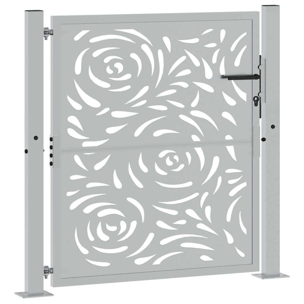 Garden Gate 100x100 cm Weathering Steel Flame Design