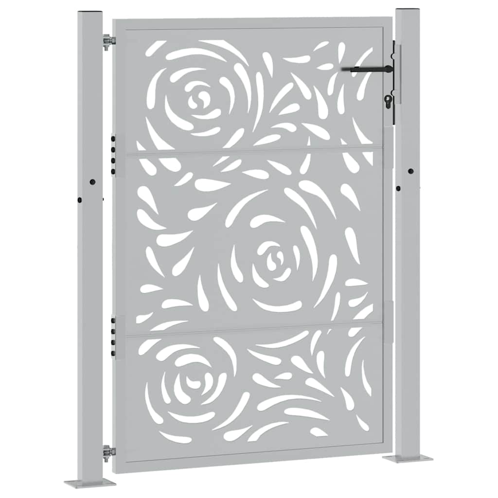 Garden Gate 100x125 cm Weathering Steel Flame Design