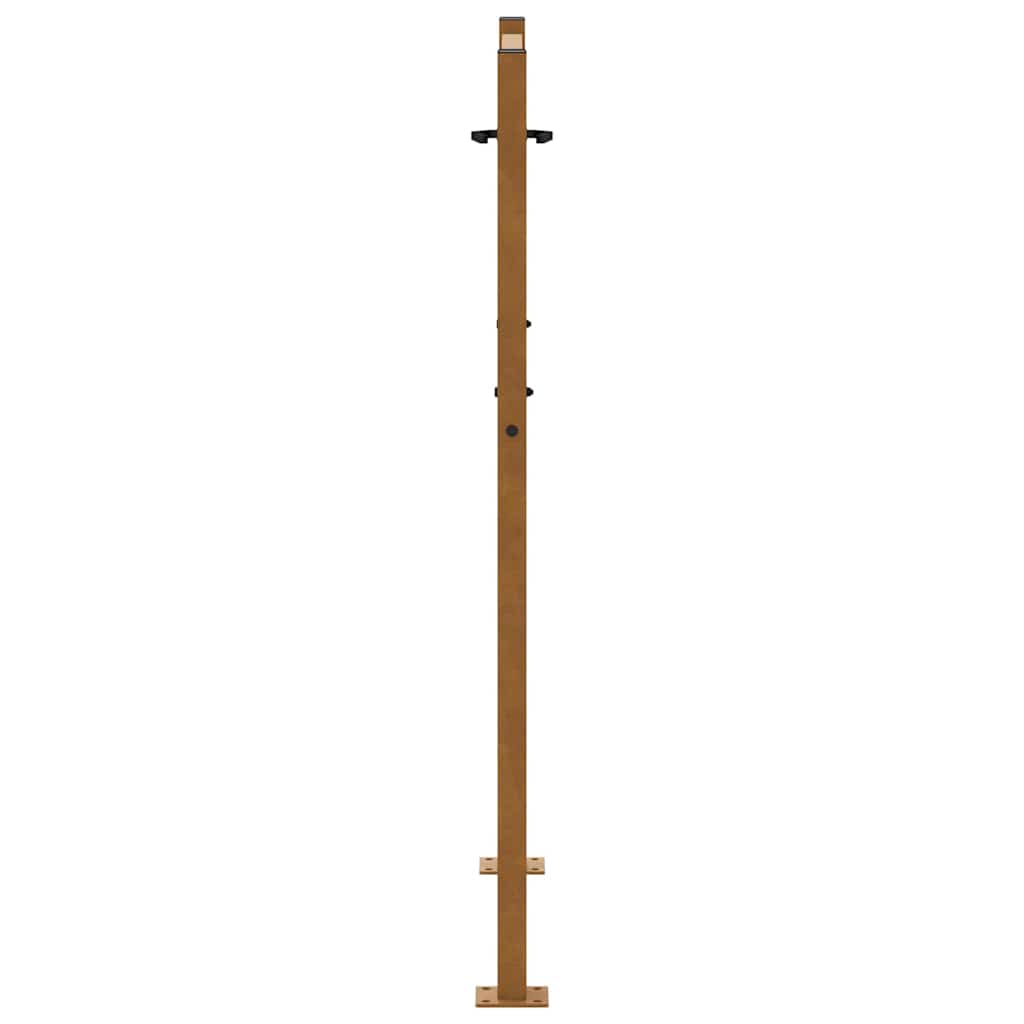 Garden Gate 100x125 cm Weathering Steel Flame Design