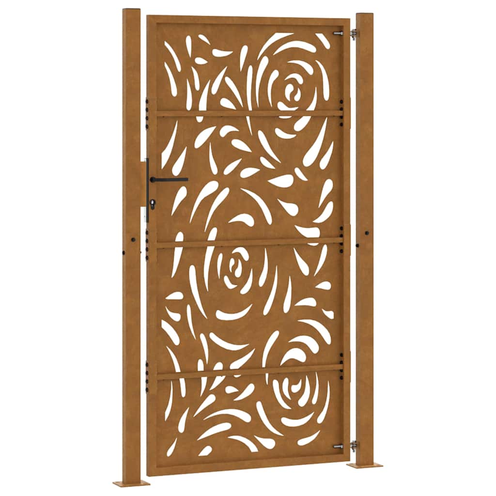 Garden Gate 100x175 cm Weathering Steel Flame Design