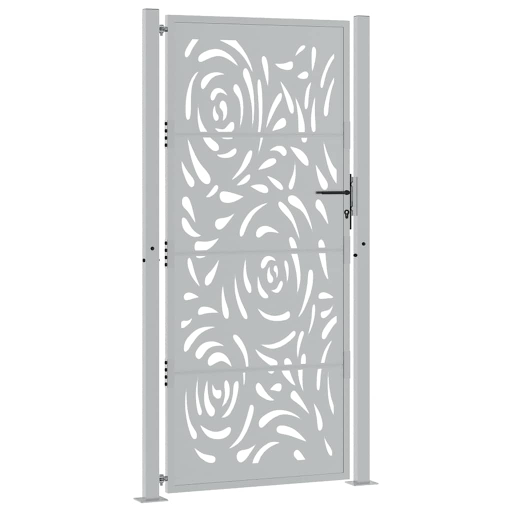 Garden Gate 100x200 cm Weathering Steel Flame Design