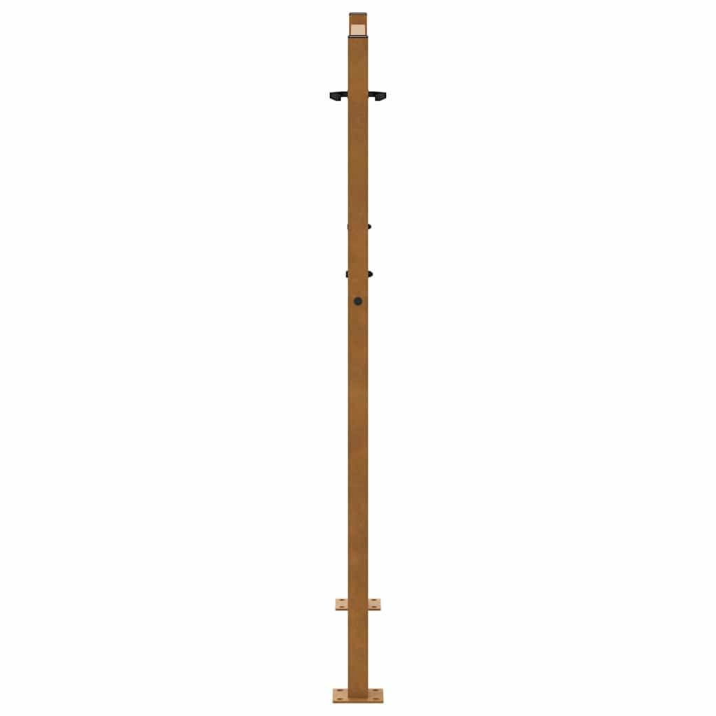 Garden Gate 100x125 cm Weathering Steel Cross Design