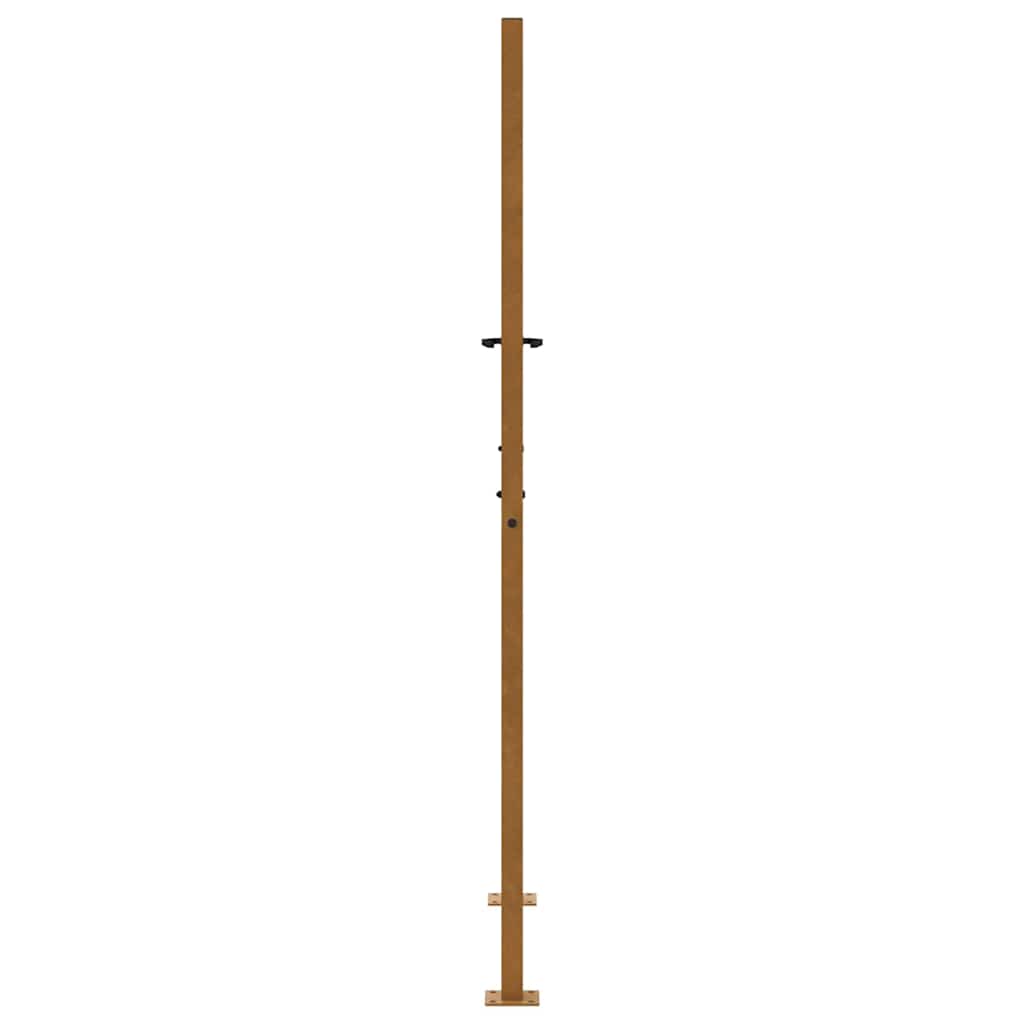Garden Gate 100x175 cm Weathering Steel Cross Design