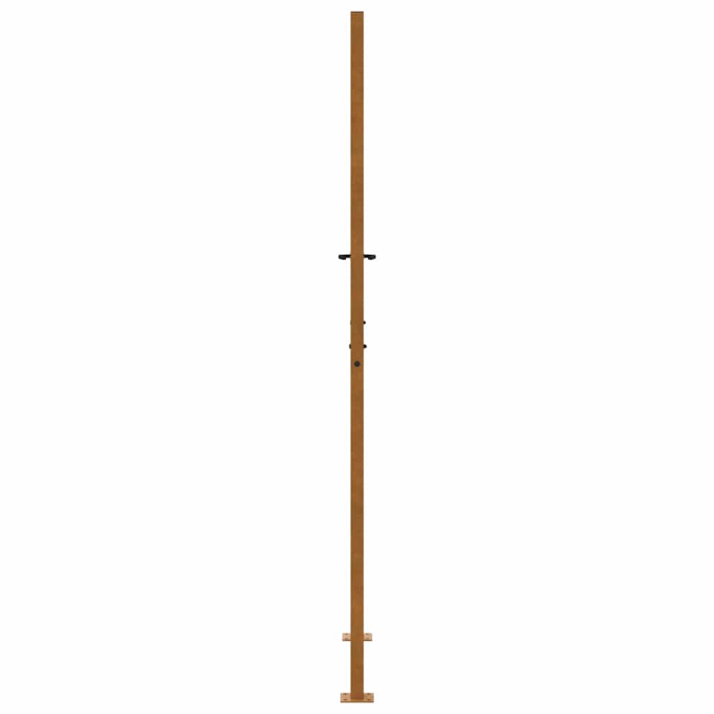 Garden Gate 100x200 cm Weathering Steel Cross Design