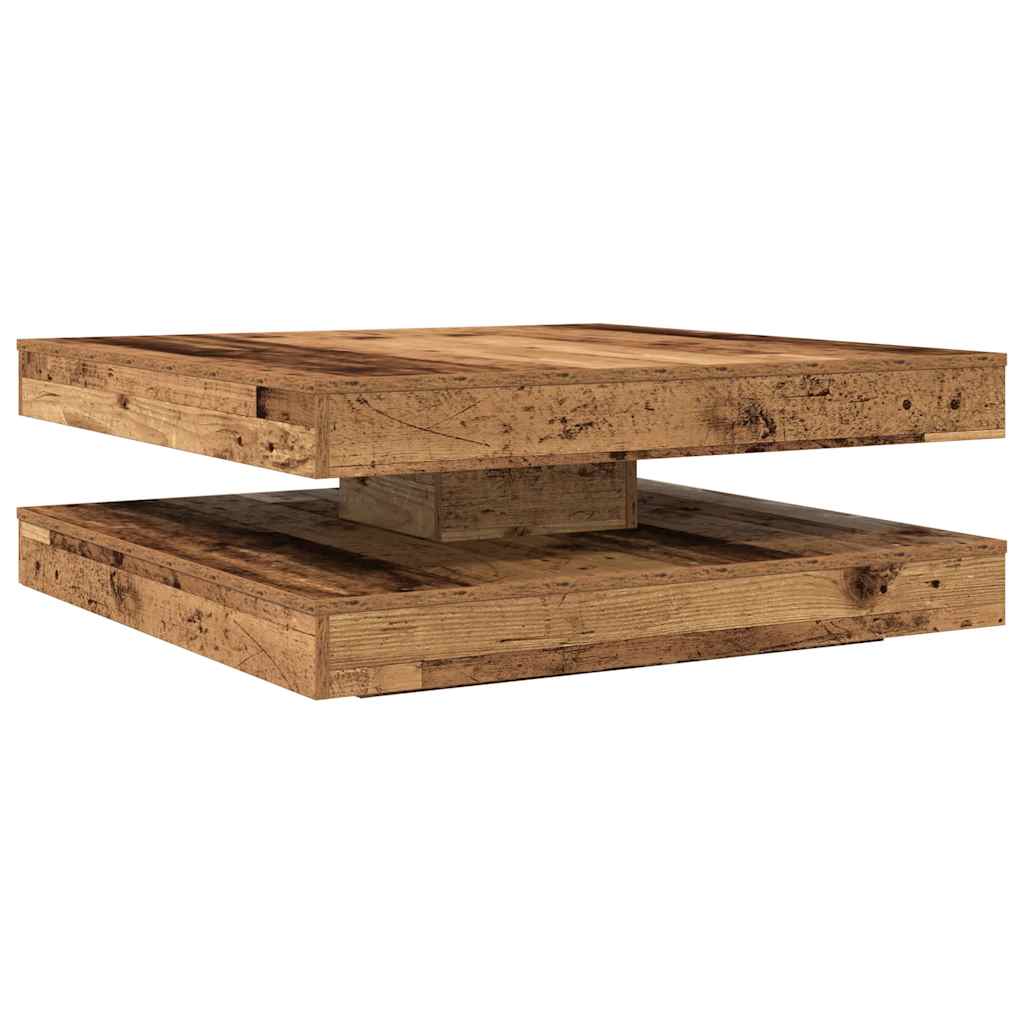 Coffee Table 360-Degree Rotatable Old Wood 90x90x34,5 cm