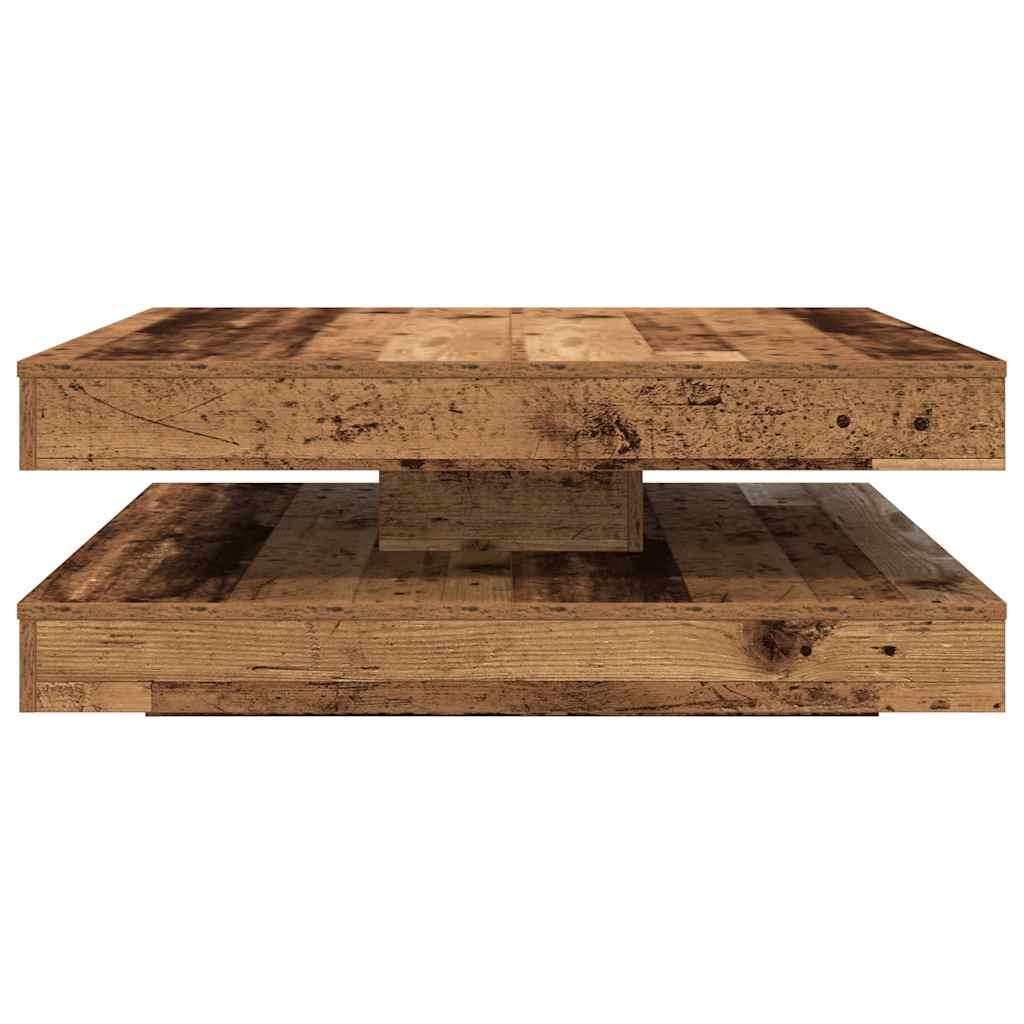 Coffee Table 360-Degree Rotatable Old Wood 90x90x34,5 cm