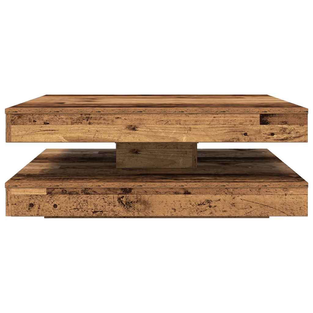 Coffee Table 360-Degree Rotatable Old Wood 90x90x34,5 cm