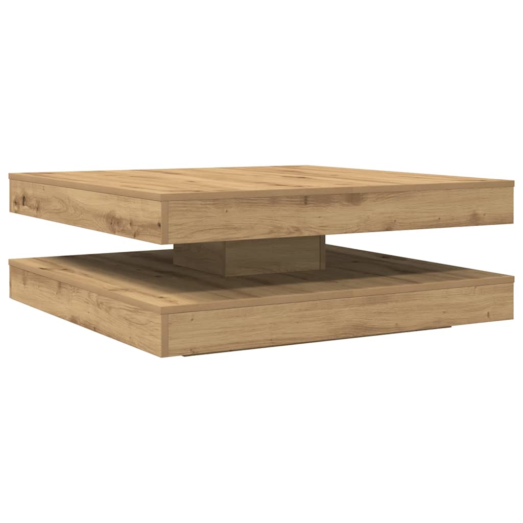 Coffee Table 360-Degree Rotatable Artisan Oak 90x90x34,5 cm