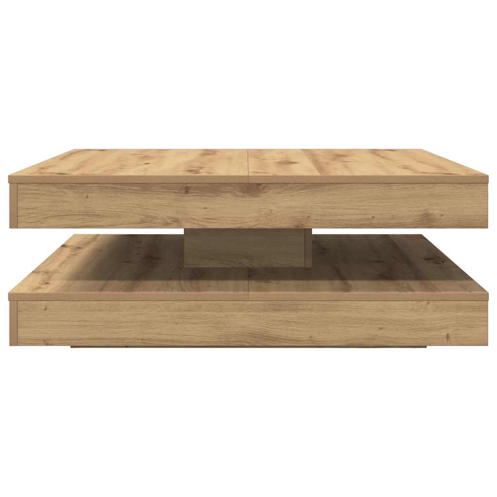 Coffee Table 360-Degree Rotatable Artisan Oak 90x90x34,5 cm