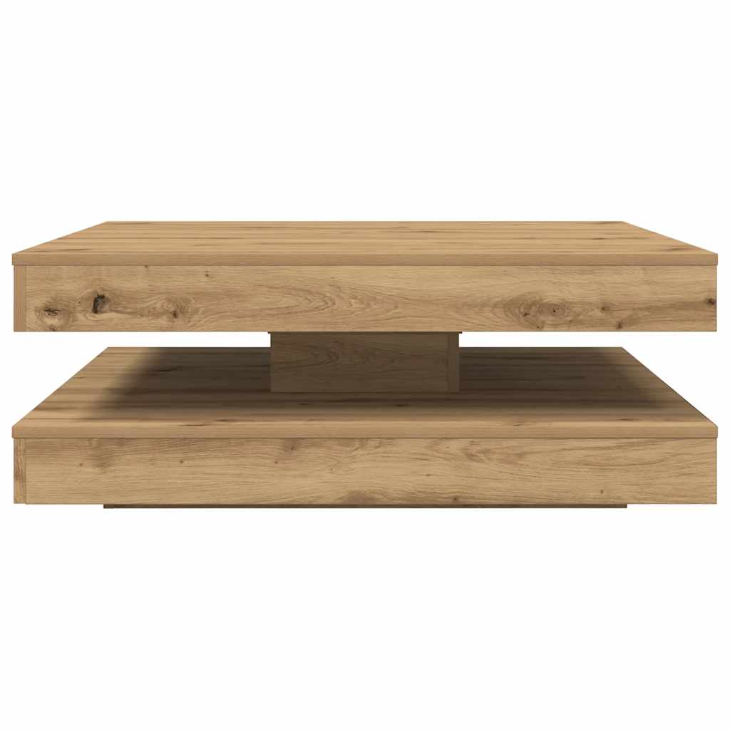 Coffee Table 360-Degree Rotatable Artisan Oak 90x90x34,5 cm