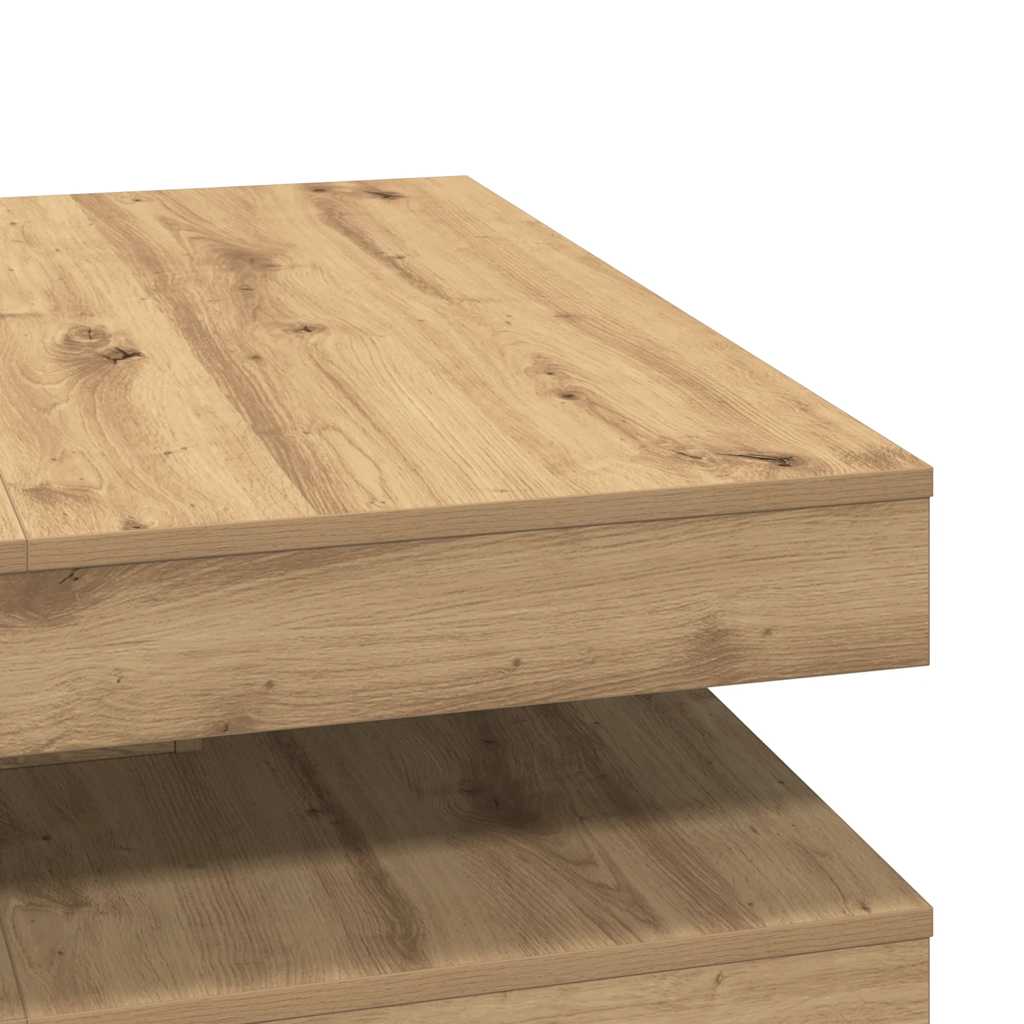 Coffee Table 360-Degree Rotatable Artisan Oak 90x90x34,5 cm
