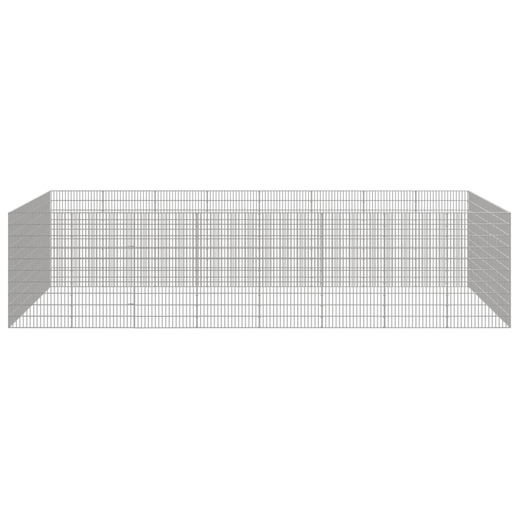 Free Range Animal Enclosure 24-Panel 54x100 cm Galvanised Iron