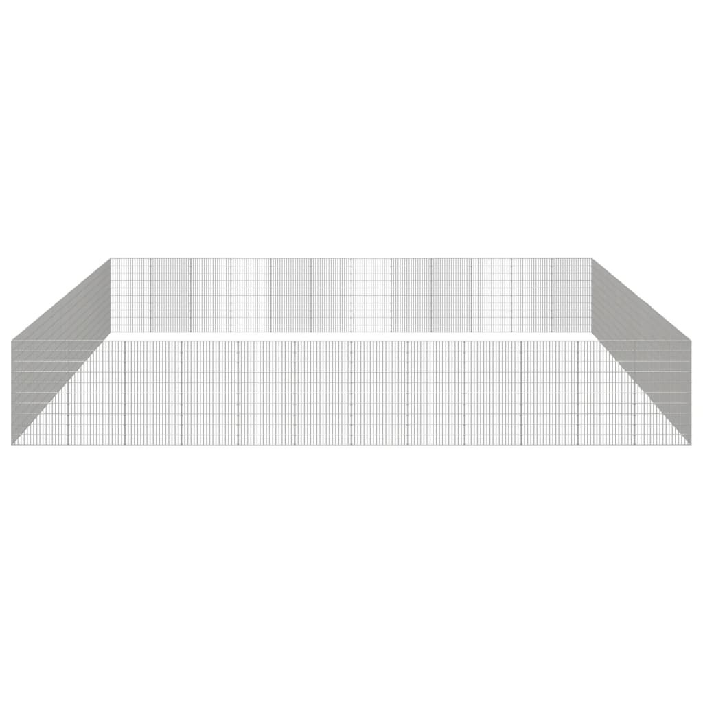 Free Range Animal Enclosure 48-Panel 54x100 cm Galvanised Iron