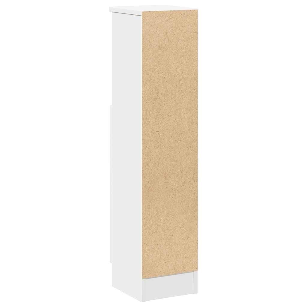 Bathroom Cabinet with Roll Holder White 20,5x22x90 cm