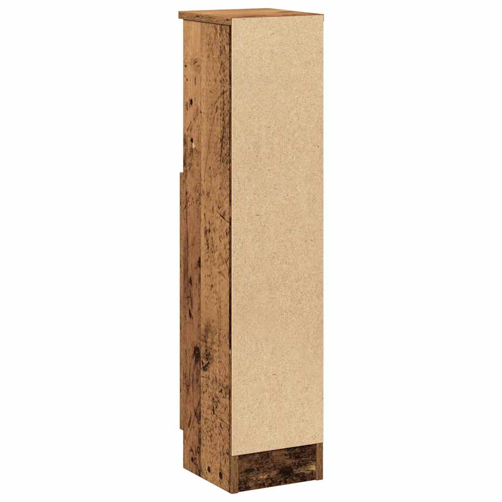Bathroom Cabinet with Roll Holder Old Wood 20,5x22x90 cm