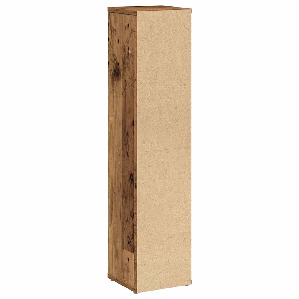 Bathroom Cabinet with Roll Holder Old Wood 20.5x20x90 cm