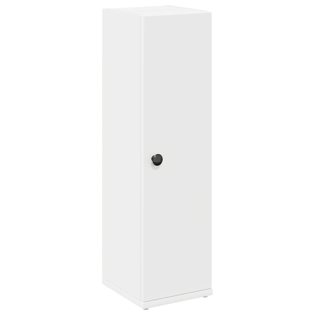 vidaXL Bathroom Cabinet with Roll Holder White 20.5x22x72 cm