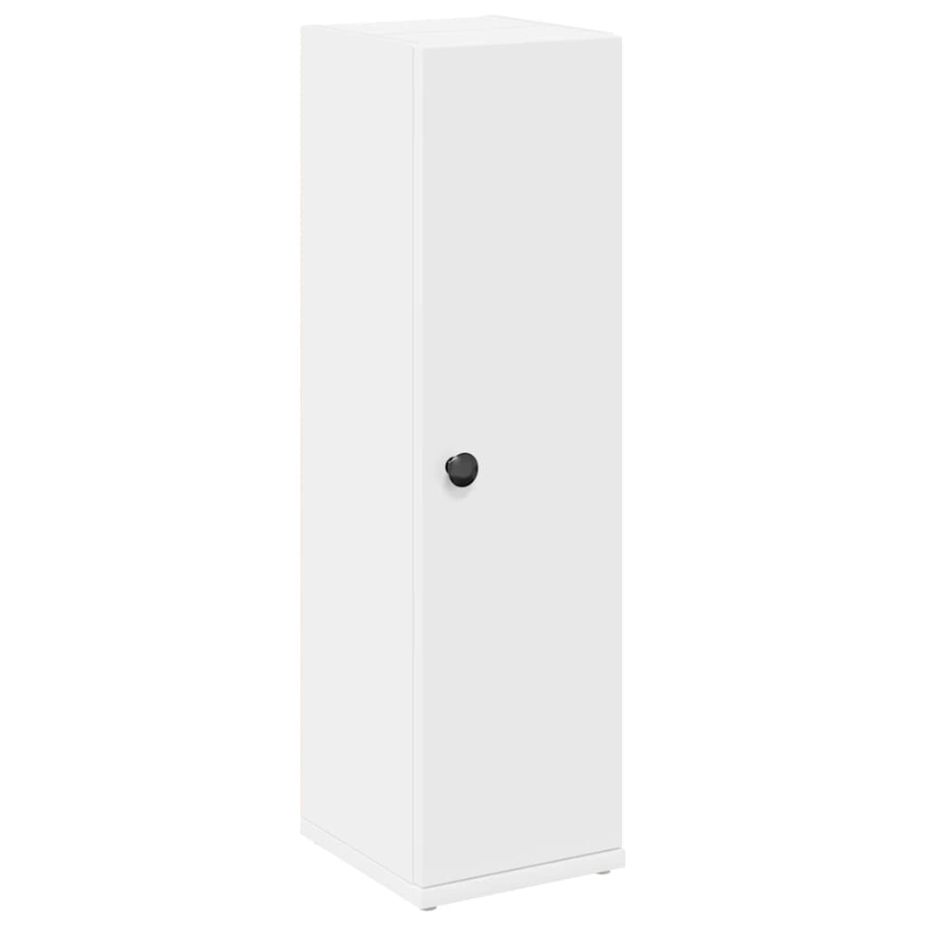 Bathroom Cabinet with Roll Holder White 20,5x22x72 cm