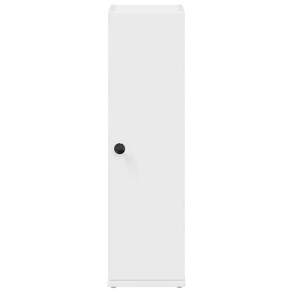 vidaXL Bathroom Cabinet with Roll Holder White 20.5x22x72 cm