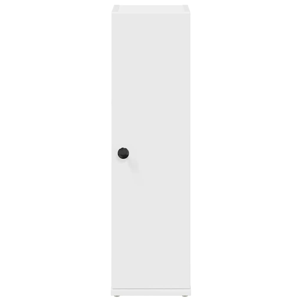Bathroom Cabinet with Roll Holder White 20,5x22x72 cm