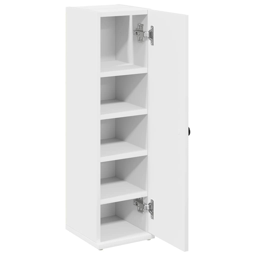 vidaXL Bathroom Cabinet with Roll Holder White 20.5x22x72 cm