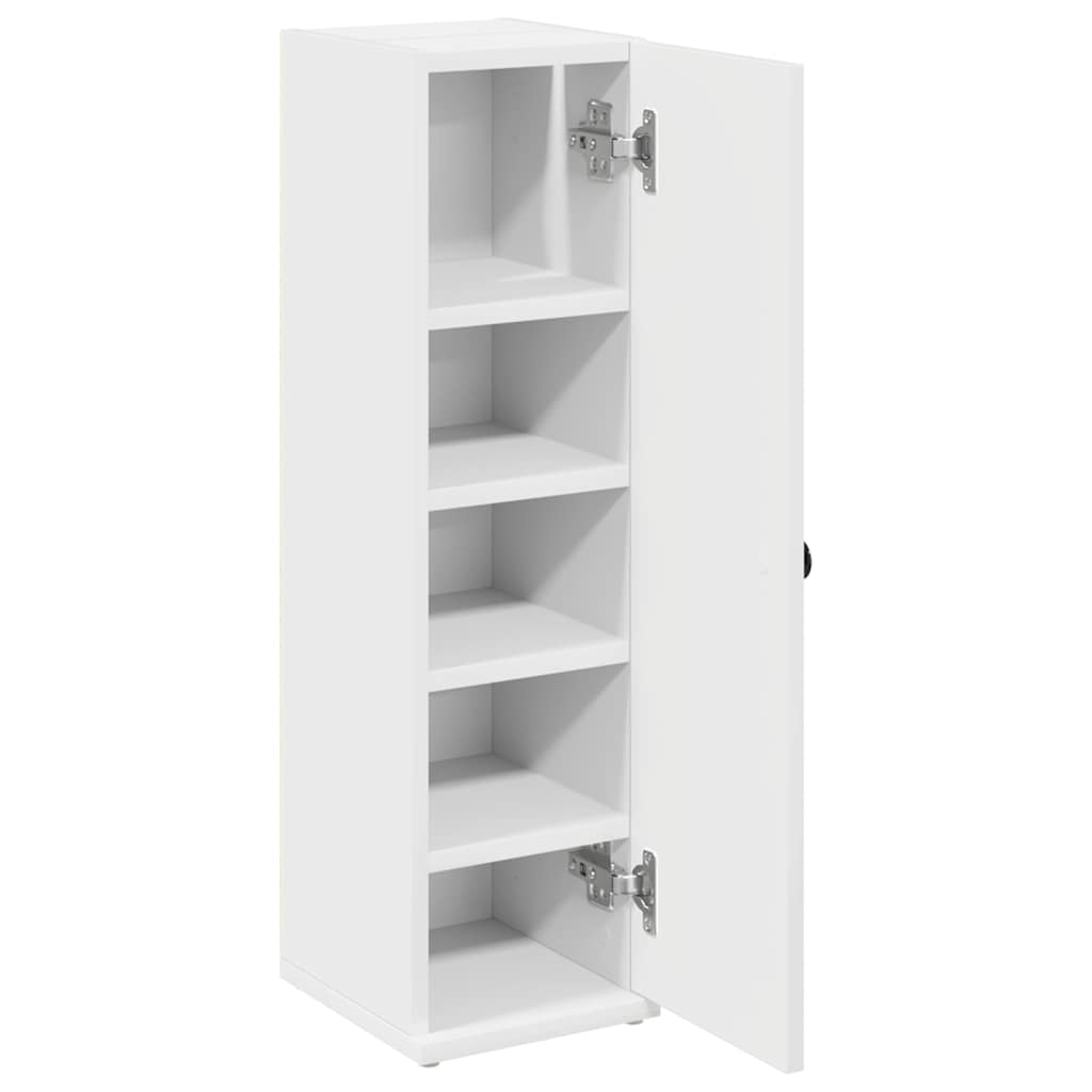 Bathroom Cabinet with Roll Holder White 20,5x22x72 cm