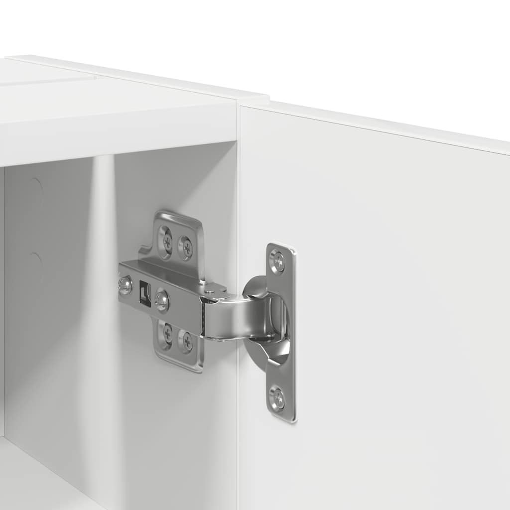 vidaXL Bathroom Cabinet with Roll Holder White 20.5x22x72 cm