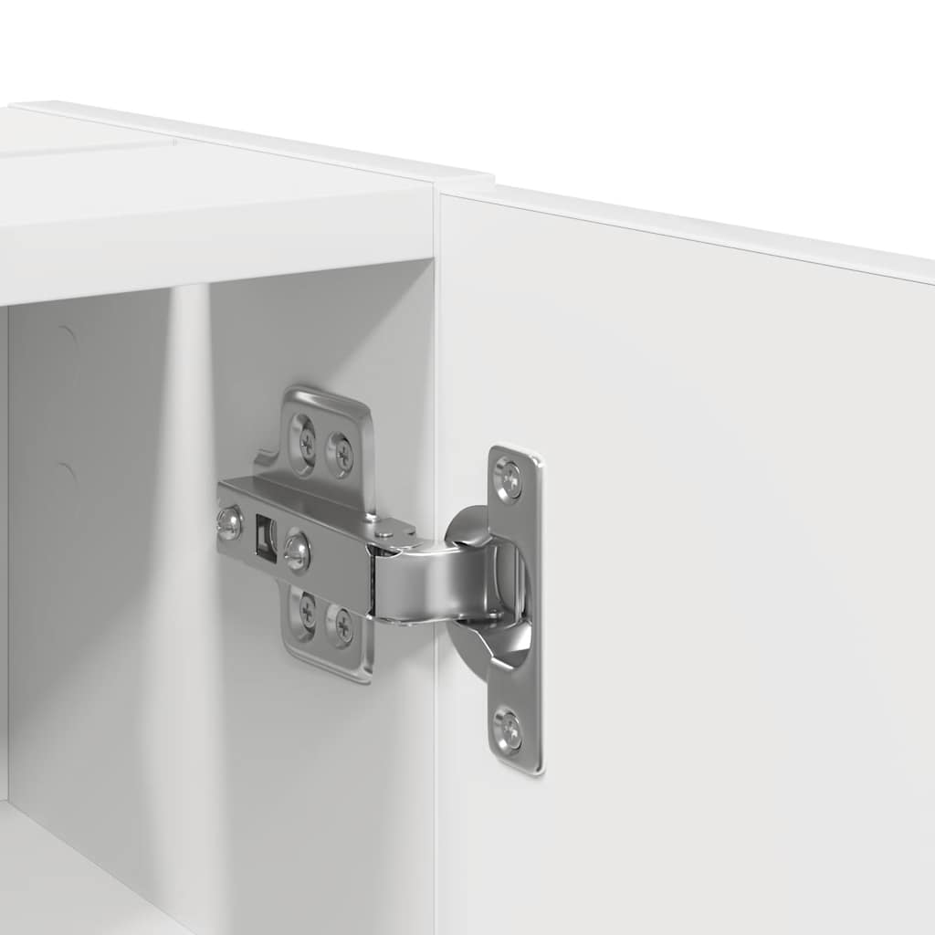 Bathroom Cabinet with Roll Holder White 20,5x22x72 cm
